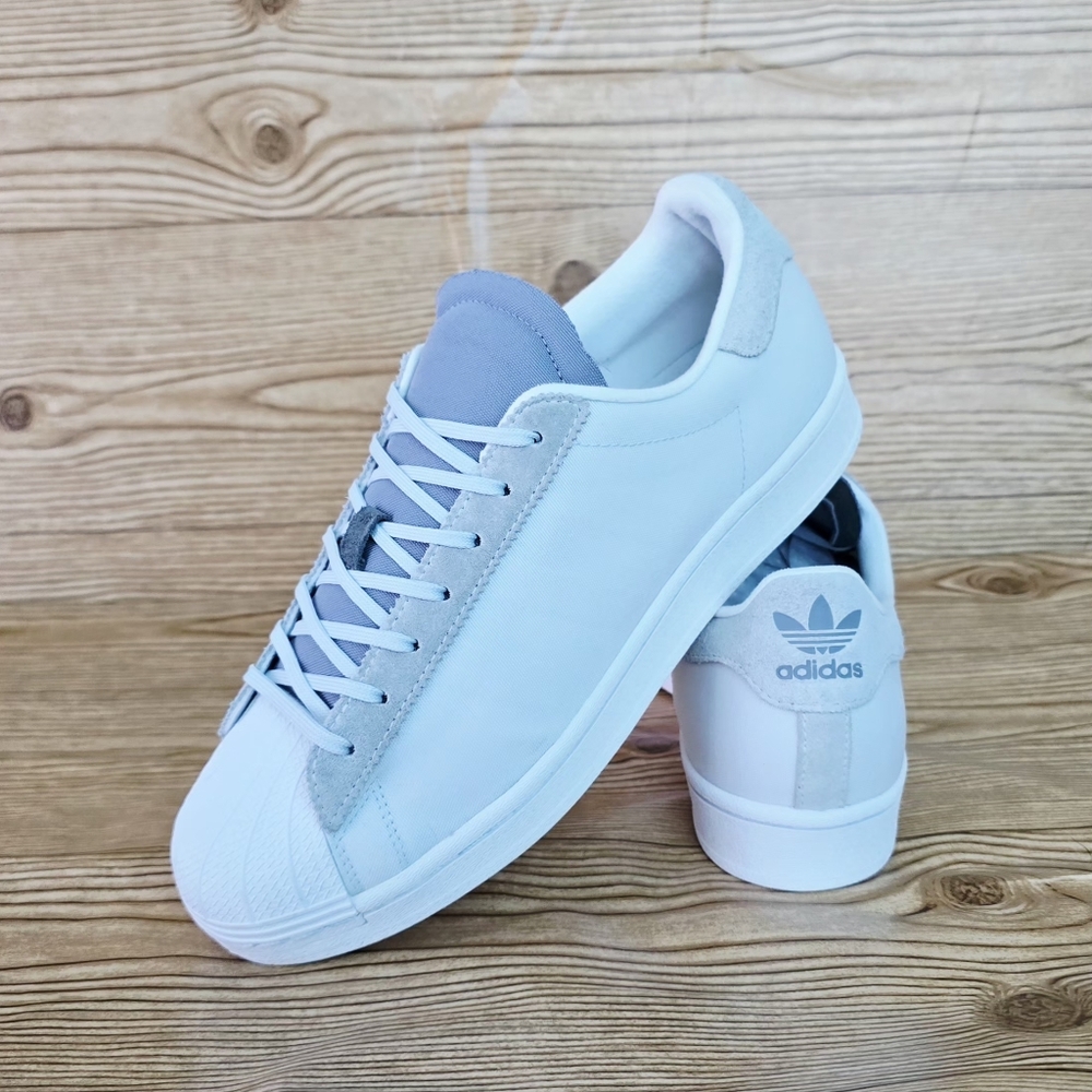 adidas Originals White and Gray Athletic Shoes